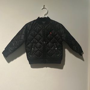 NWT black Ralph Lauren toddler puffy coat size 2T